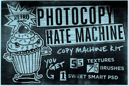 复古影印纹理包 Photocopy Hate Machine Text