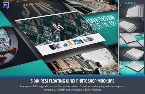 5款4k高清 UI 展示Mockups