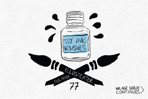 干墨笔刷 Dry Ink Brushes