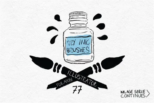 干墨笔刷 Dry Ink Brushes