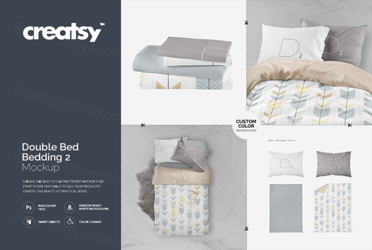 床上用品家纺样机贴图模型3851341