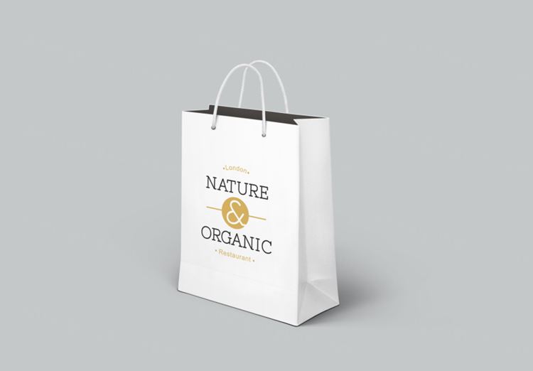 手提袋品牌纸袋包装贴图样机模版素材 Shopping Bag Design Mockup
