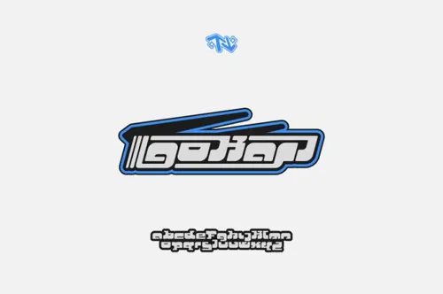 Y2k复古千禧风儿童卡丁车笨重臃肿的英文装饰排版字体 GoKart! Typeface