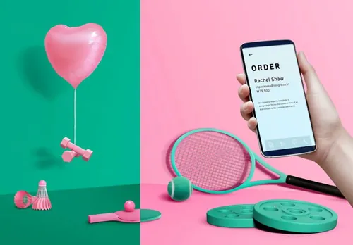 2019年最新粉红色品牌VI场景海报设计元素【粉红气球、网球拍】