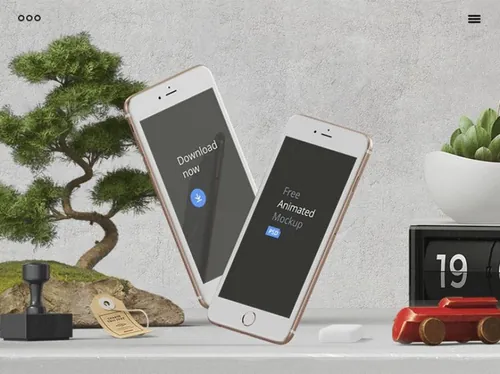 Animated iPhone 6 mockups UI动态样机展示