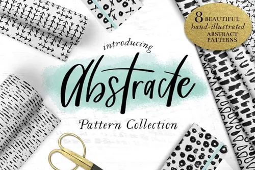 抽象黑白的笔刷笔触背景纹理背景素材 Black and Wh