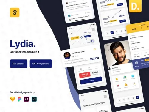 网约车顺风车出租车预约租车平台 Lydia Car Booking
