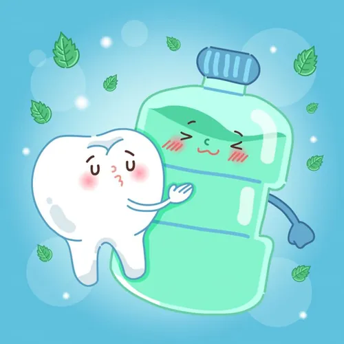 保护清洁保养牙齿卫生可爱宣传插画海报EPS矢量插画素材