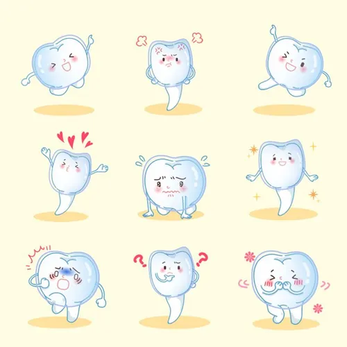 保护清洁保养牙齿卫生可爱宣传插画海报EPS矢量插画素材