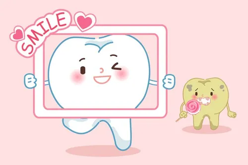 保护清洁保养牙齿卫生可爱宣传插画海报EPS矢量插画素材