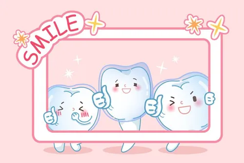 保护清洁保养牙齿卫生可爱宣传插画海报EPS矢量插画素材