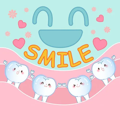 保护清洁保养牙齿卫生可爱宣传插画海报EPS矢量插画素材