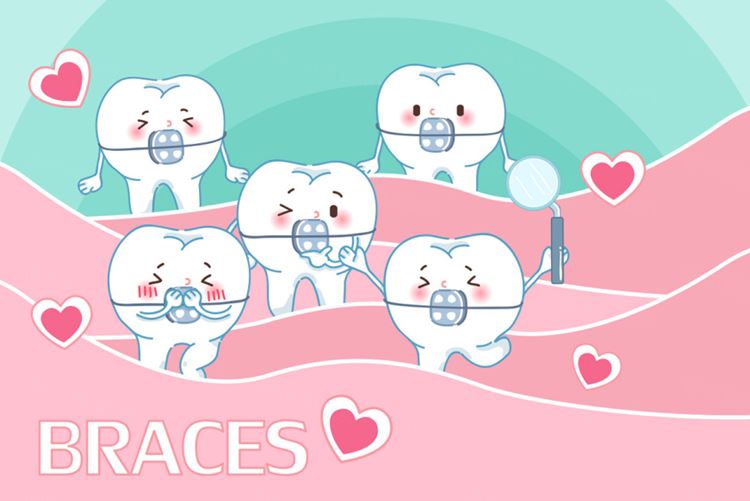 保护清洁保养牙齿卫生可爱宣传插画海报EPS矢量插画素材