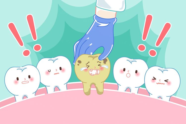 保护清洁保养牙齿卫生可爱宣传插画海报EPS矢量插画素材