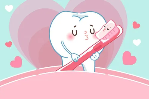 保护清洁保养牙齿卫生可爱宣传插画海报EPS矢量插画素材