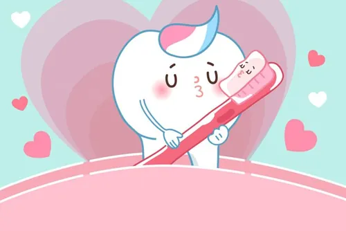 保护清洁保养牙齿卫生可爱宣传插画海报EPS矢量插画素材