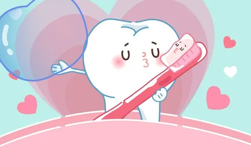 保护清洁保养牙齿卫生可爱宣传插画海报EPS矢量插画素材