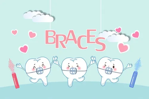 保护清洁保养牙齿卫生可爱宣传插画海报EPS矢量插画素材