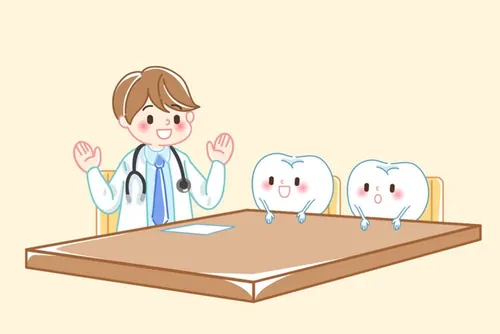 保护清洁保养牙齿卫生可爱宣传插画海报EPS矢量插画素材