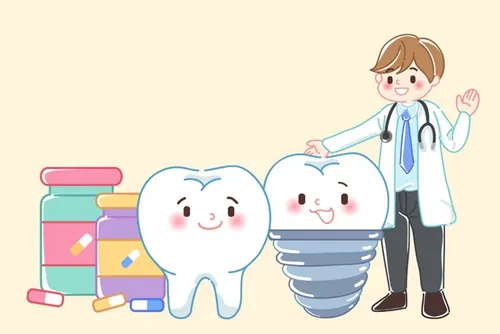 保护清洁保养牙齿卫生可爱宣传插画海报EPS矢量插画素材