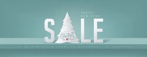 2021圣诞节新年节日剪纸风插画设计 Merry Christmas vector paper cut illustration