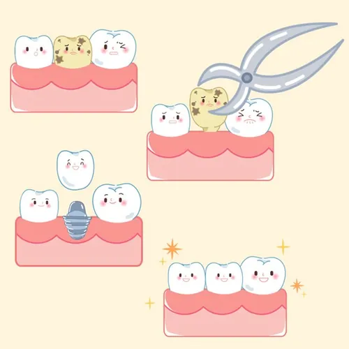 保护清洁保养牙齿卫生可爱宣传插画海报EPS矢量插画素材