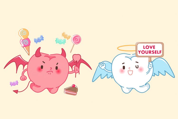 保护清洁保养牙齿卫生可爱宣传插画海报EPS矢量插画素材