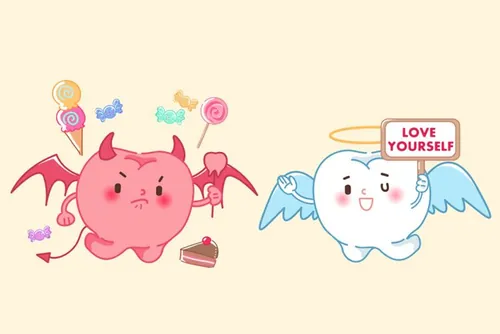 保护清洁保养牙齿卫生可爱宣传插画海报EPS矢量插画素材