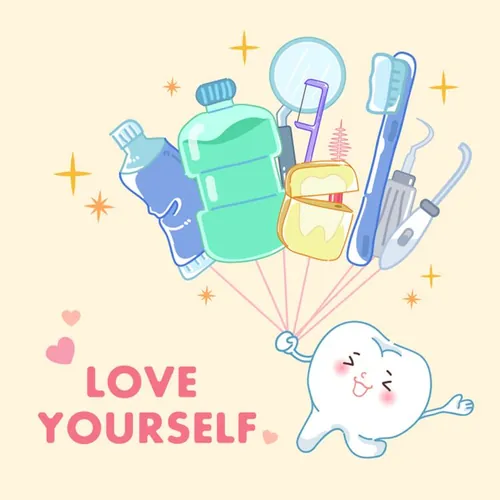 保护清洁保养牙齿卫生可爱宣传插画海报EPS矢量插画素材