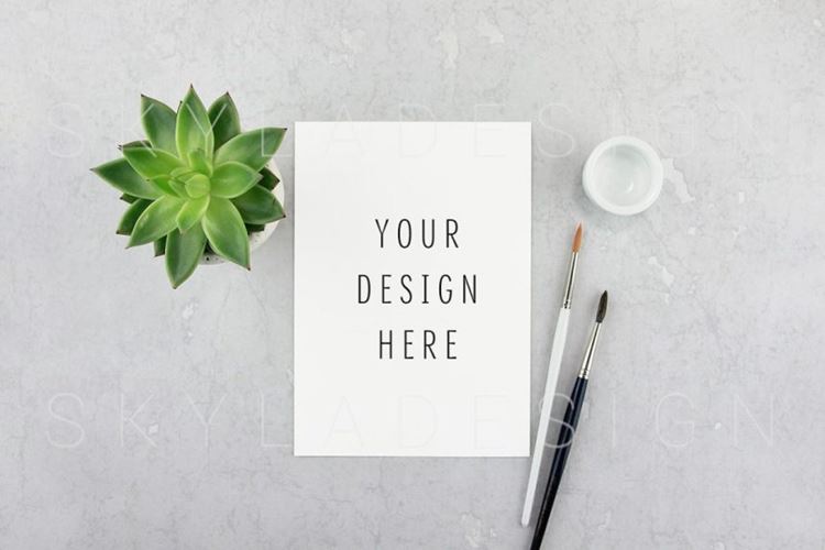 时尚女性艺术样机 Feminine Styled stock artist