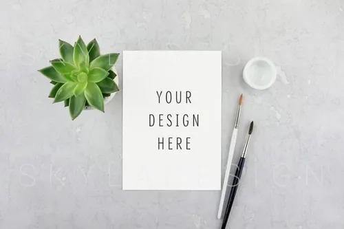 时尚女性艺术样机 Feminine Styled stock artist