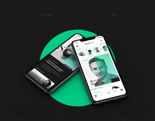 设计师交流社区APP界面设计 Xd Social Media App