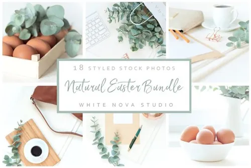 复活节蔬菜模板包 Greenery Easter Bundle