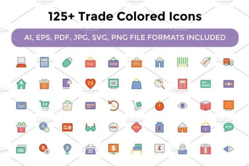 贸易矢量图标素材 125  Trade Vector Icons