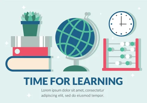 开学季欢迎回到学校校园矢量插图Back To School Vector Illustration