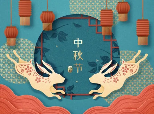 中国中秋佳节东方传统节日促销宣传海报招贴EPS矢量模板插画素