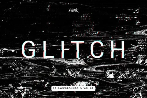 抽象信号故障毛刺背景集 Intense Glitch Bac