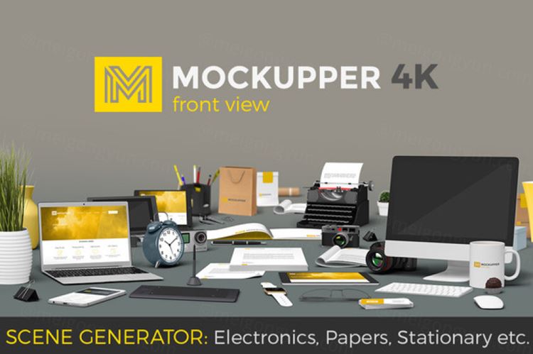 Mockupper scene generator FRONT view场景贴图