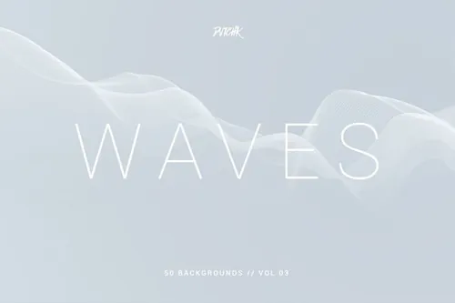 渐变波浪网络线背景 Network Lines Bgs