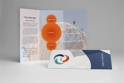 现代三折页画册模板 Modern Business Trifold Brochure