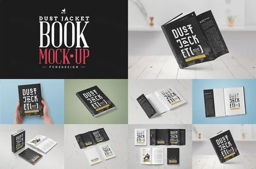 书籍杂志版本图书贴图样机 Book Mock-Up