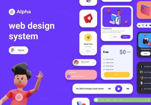 自动布局UI设计系统 Alpha Web Design System