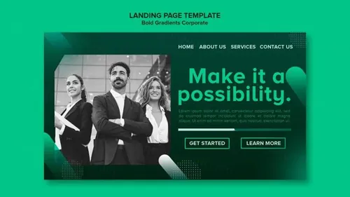 绿色渐变企业职业生涯个人简历秀海报模板 Gradient instagram posts collection