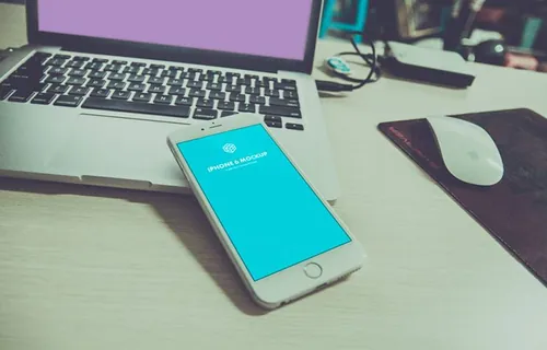 苹果设备模型PSD贴图模板Photorealistic iPhone 6 Plus PSD Mockup Templates