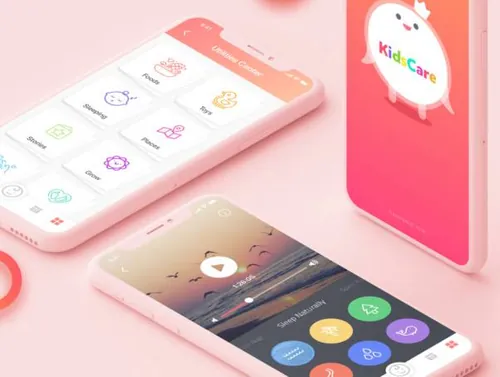 幼儿园儿童健康跟踪管理系统APP UI工具包 KidsCare UI Kit