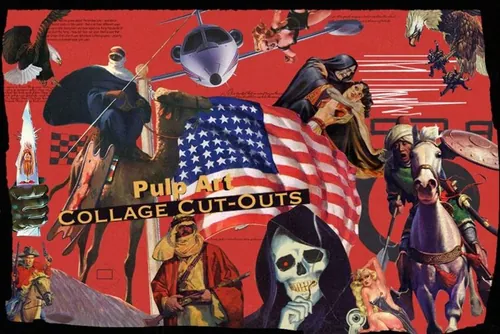 复古未来主义波普风女性色情杂志人物元素剪贴画素材合辑 Pul