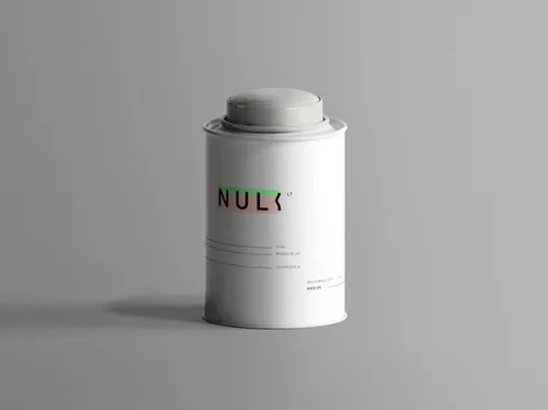 金属茶叶锡罐包装设计样机模板 Metal Cylinder Tea Tin Mockup