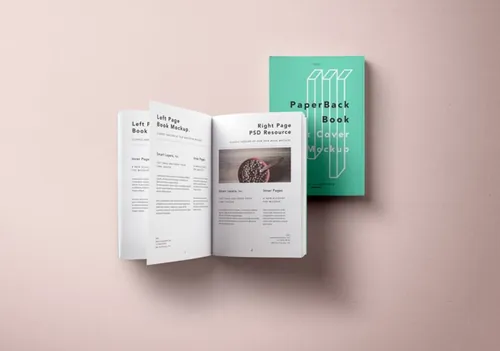 平装书模型PSD贴图模板Paperback Psd Book Mockup