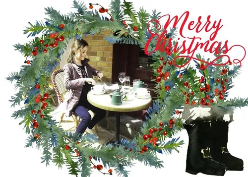 圣诞主题手绘水彩装饰DIY素材Santa-Co-Christ