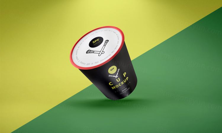 纸质咖啡杯模型PSD特图模板Coffee Cup Mockup Vol022